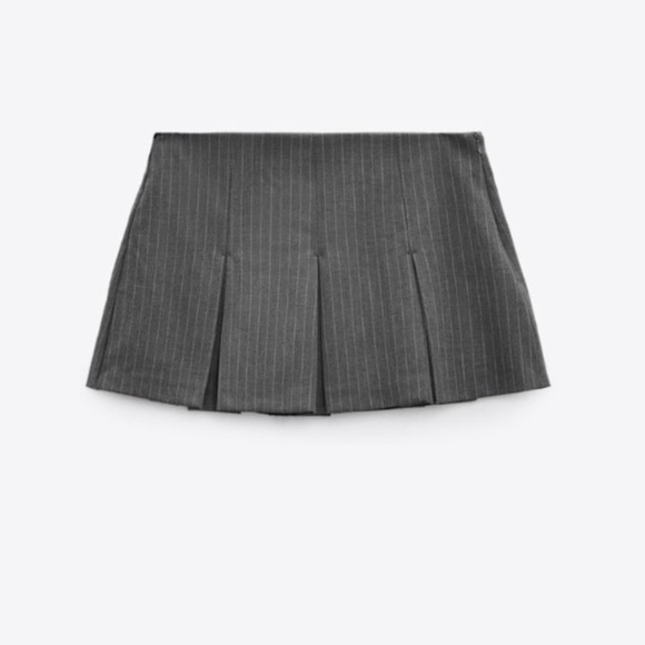 Zara Skirts Zara Medium Brown And Gray Skirt Skort Bundle Poshmark